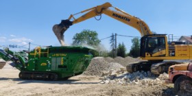 Mobilné recyklačné zariadenie – čeľusťový drvič McCloskey J35